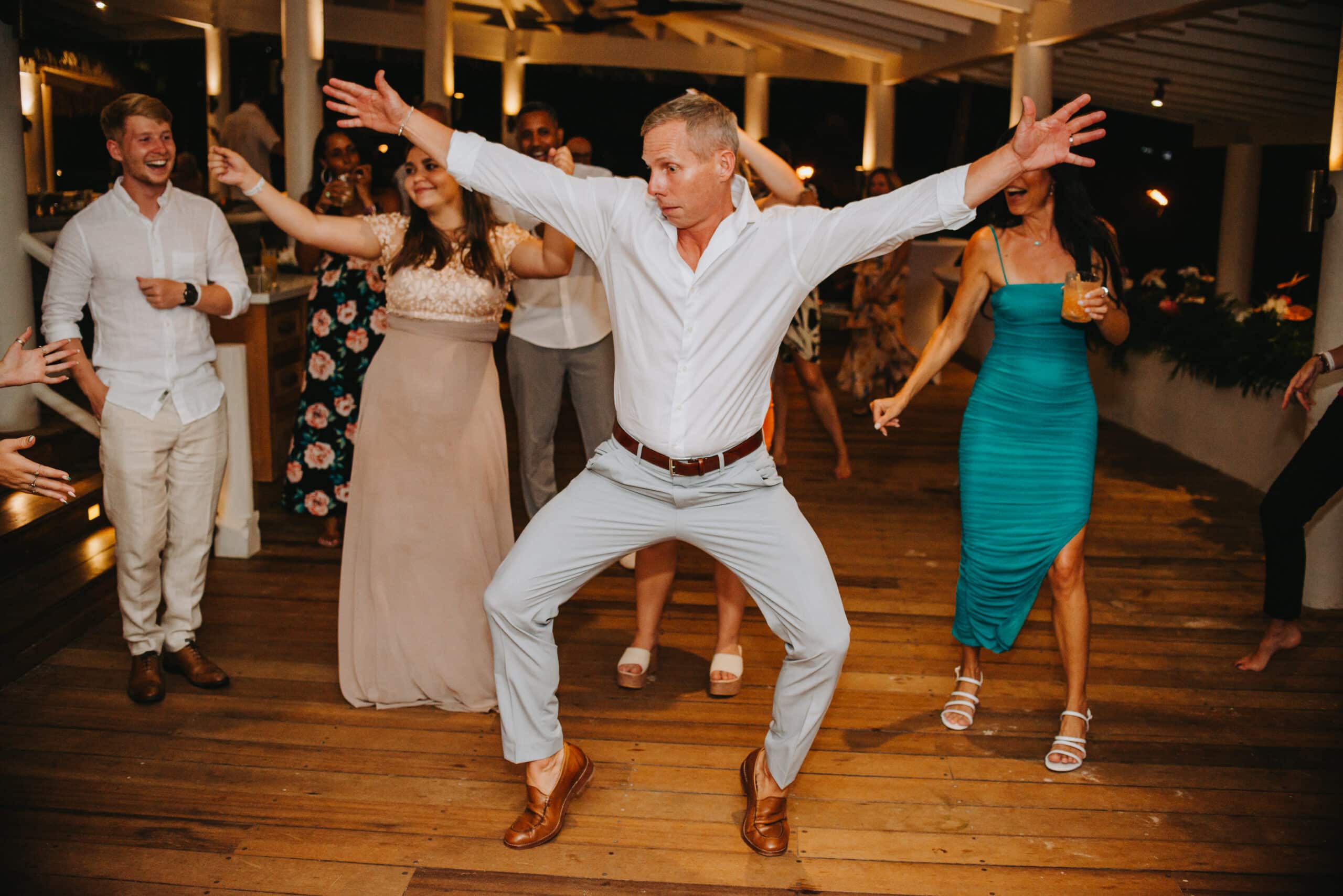 Bride and groom first dance