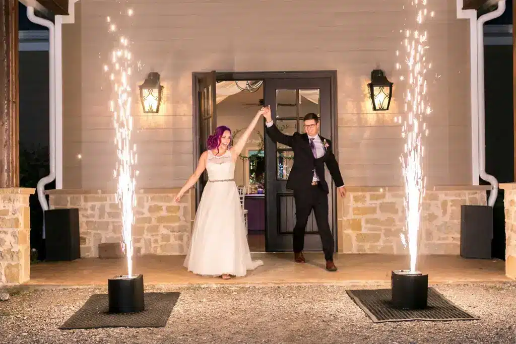 Cold sparks for weddings in St. Lucia